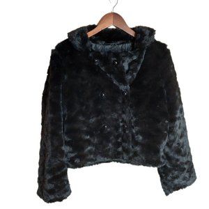 American Eagle Women's Faux Fur Jacket - Size L